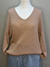 Charger l'image dans la galerie, Pull maille irisé gold rose
