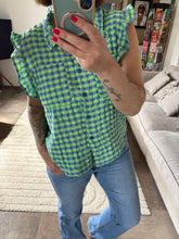 Charger l'image dans la galerie, Chemise Cory bleu et verte
