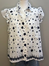 Charger l'image dans la galerie, Chemise Rosy blanc et marine
