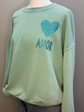 Charger l'image dans la galerie, Sweat Amor vert
