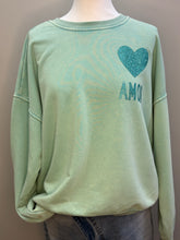 Charger l'image dans la galerie, Sweat Amor vert
