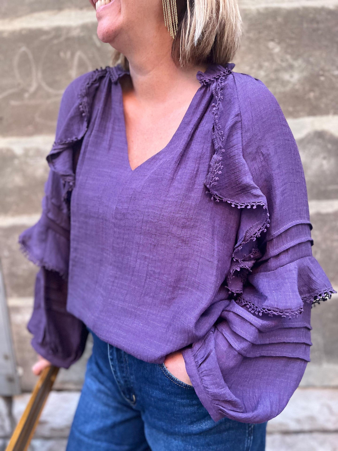 Blouse froufrou Violette
