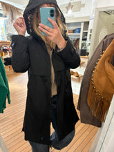 Charger l&#39;image dans la galerie, Imperméable IDÉAL Noir/imprimé léopard
